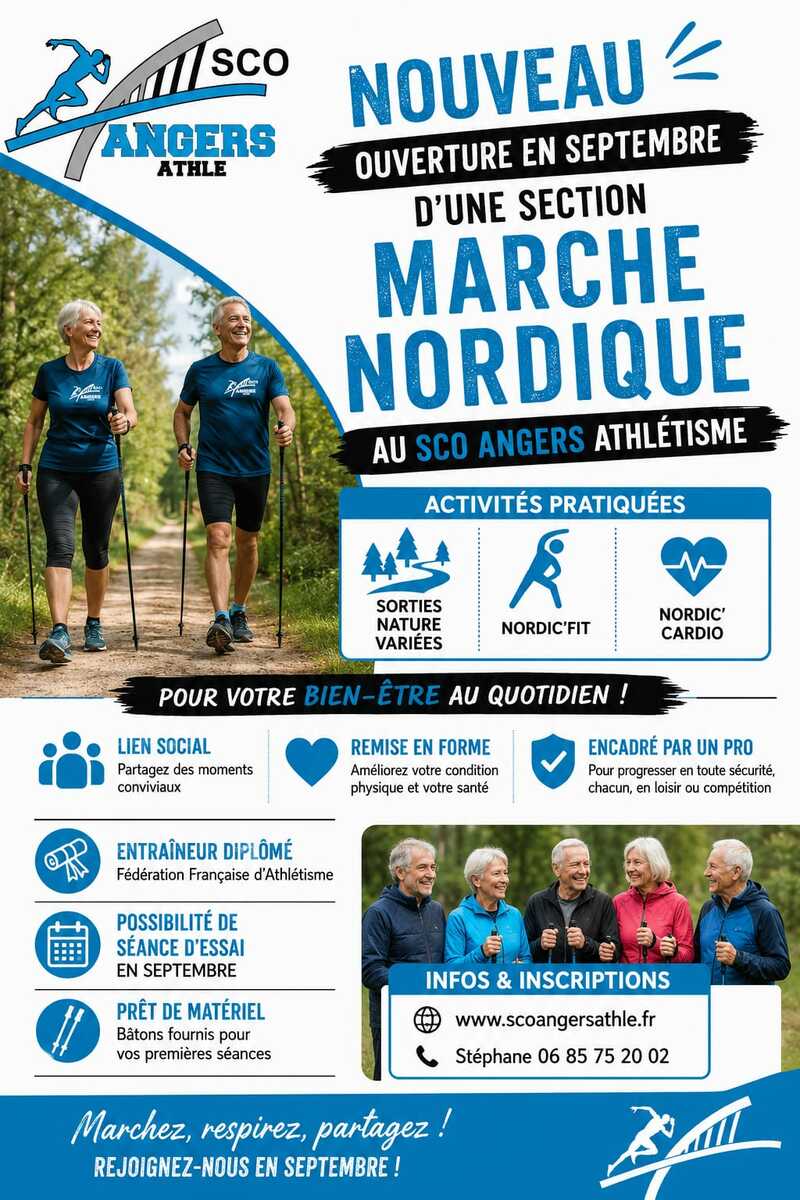 Nouveauté 2026-2027: La Marche Nordique